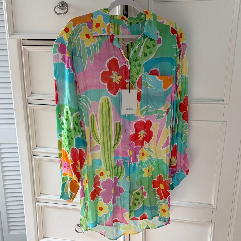 Spell Dresses | New With Tag Spell | Margi Hour Shirt Dress- XXS